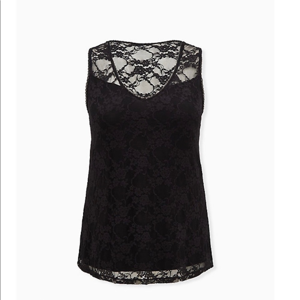 🍎💛🆕Torrid back lace top - Picture 4 of 5